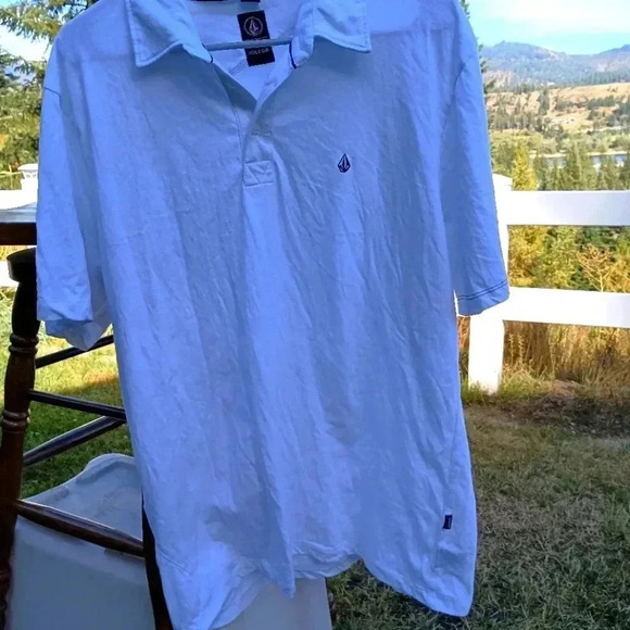 Volcom White Polo Shirt - Picture 1 of 7